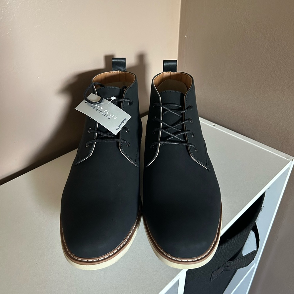 NWT Perry Ellis Portfolio Men’s Bluff Shoe - Black